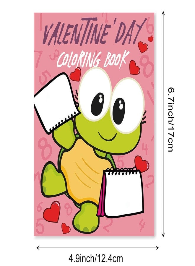 Qpout 12 Pcs Valentines Day Coloring Books Bulk for Party Favors Cute Mini Coloring Booklets DIY Art Drawing Book Set for Valentine Party Goodie Bag Filler School Activity Supplies - Image 5